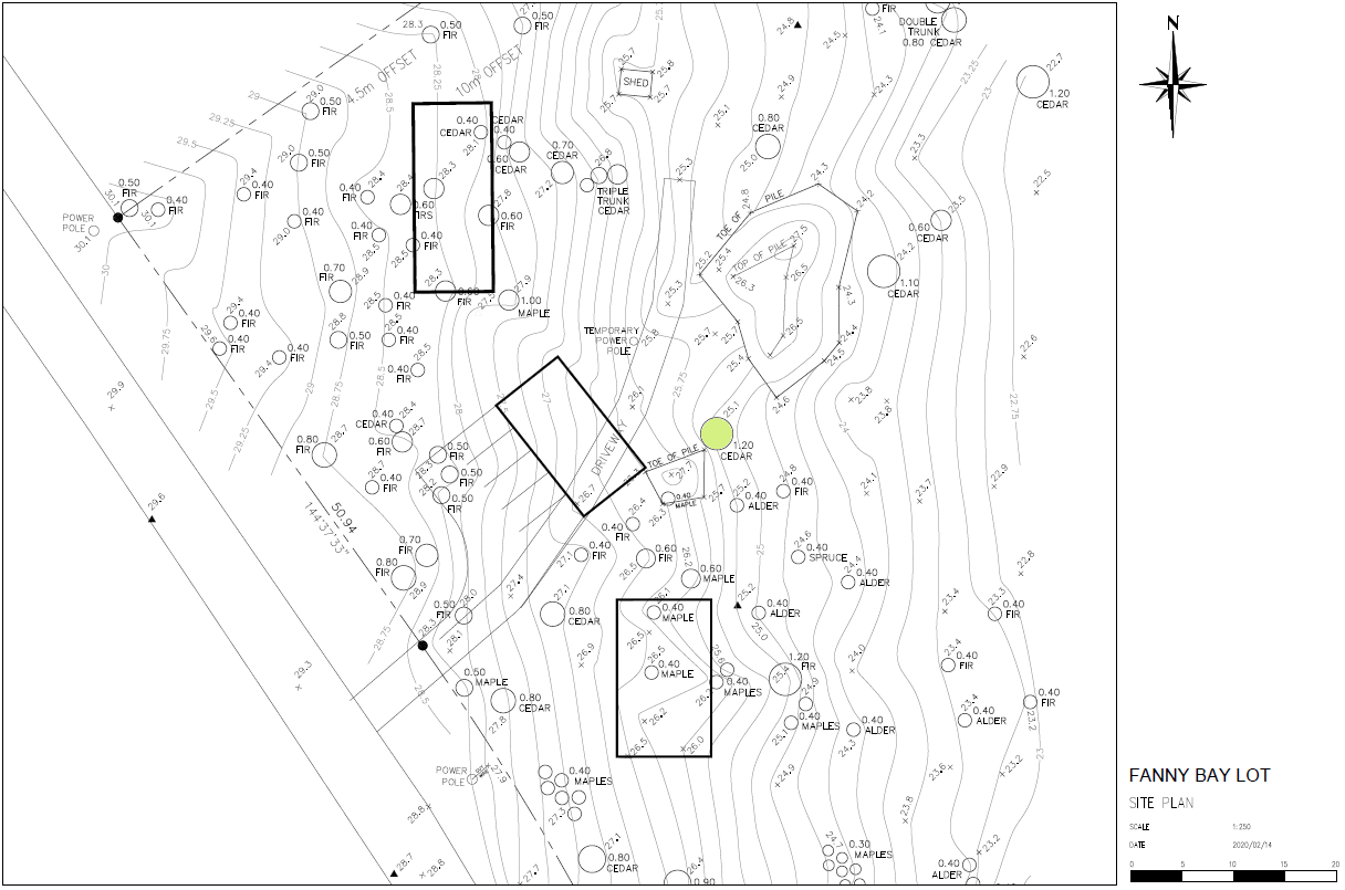 The property layout.